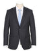 Half Canvas Wool Dress Suit Modern Fit 2 Piece in Charcoal