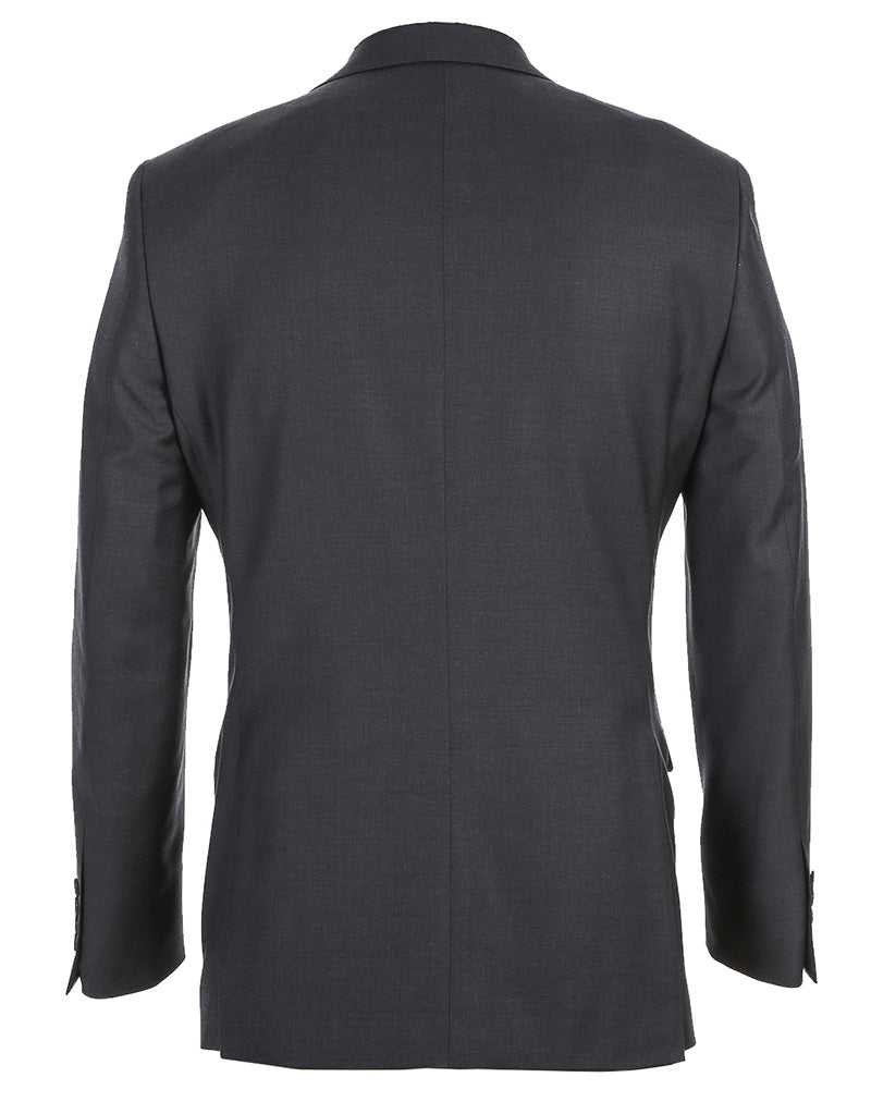 Half Canvas Wool Dress Suit Regular Fit 2 Piece in Charcoal - Image 4