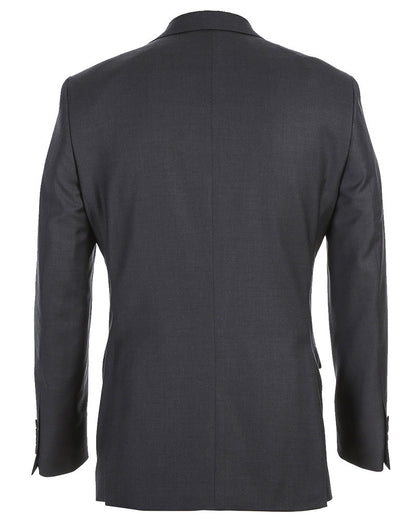 Half Canvas Wool Dress Suit Regular Fit 2 Piece in Charcoal - Image 4