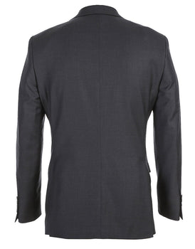 Half Canvas Wool Dress Suit Modern Fit 2 Piece in Charcoal - Image 4