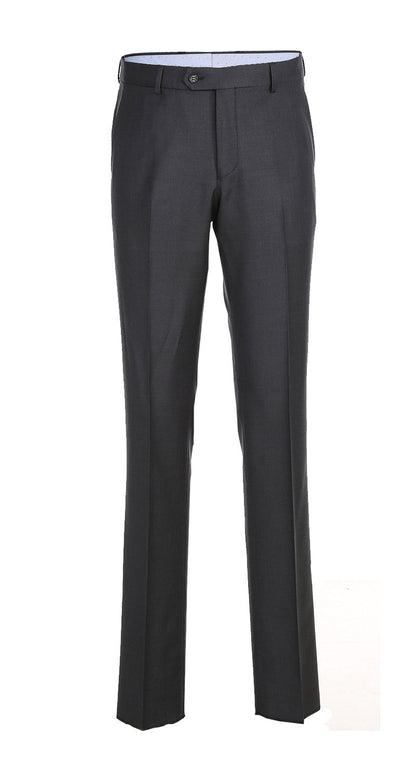 Half Canvas Wool Dress Suit Regular Fit 2 Piece in Charcoal - Image 2