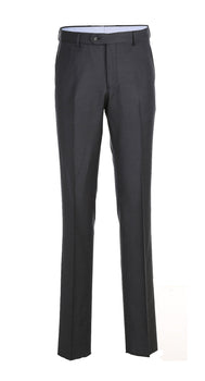 Half Canvas Wool Dress Suit Modern Fit 2 Piece in Charcoal - Image 2