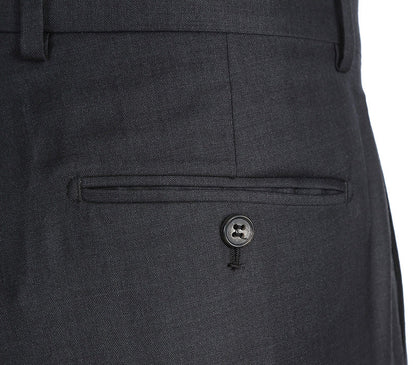 Half Canvas Wool Dress Suit Regular Fit 2 Piece in Charcoal - Image 8