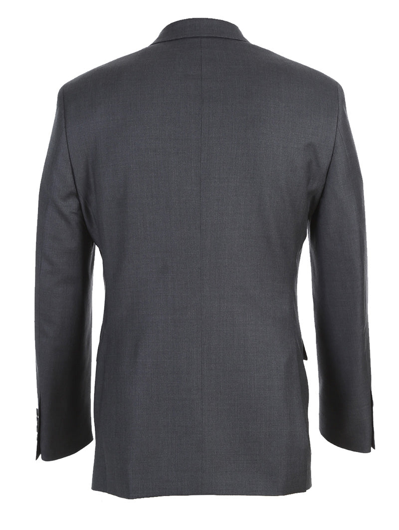 Half Canvas Wool Dress Suit Modern Fit 2 Piece in Gray - Image 4