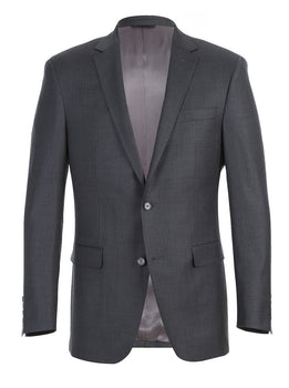 Half Canvas Wool Dress Suit Regular Fit 2 Piece in Gray - Image 3