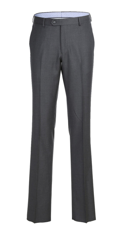 Half Canvas Wool Dress Suit Modern Fit 2 Piece in Gray - Image 2
