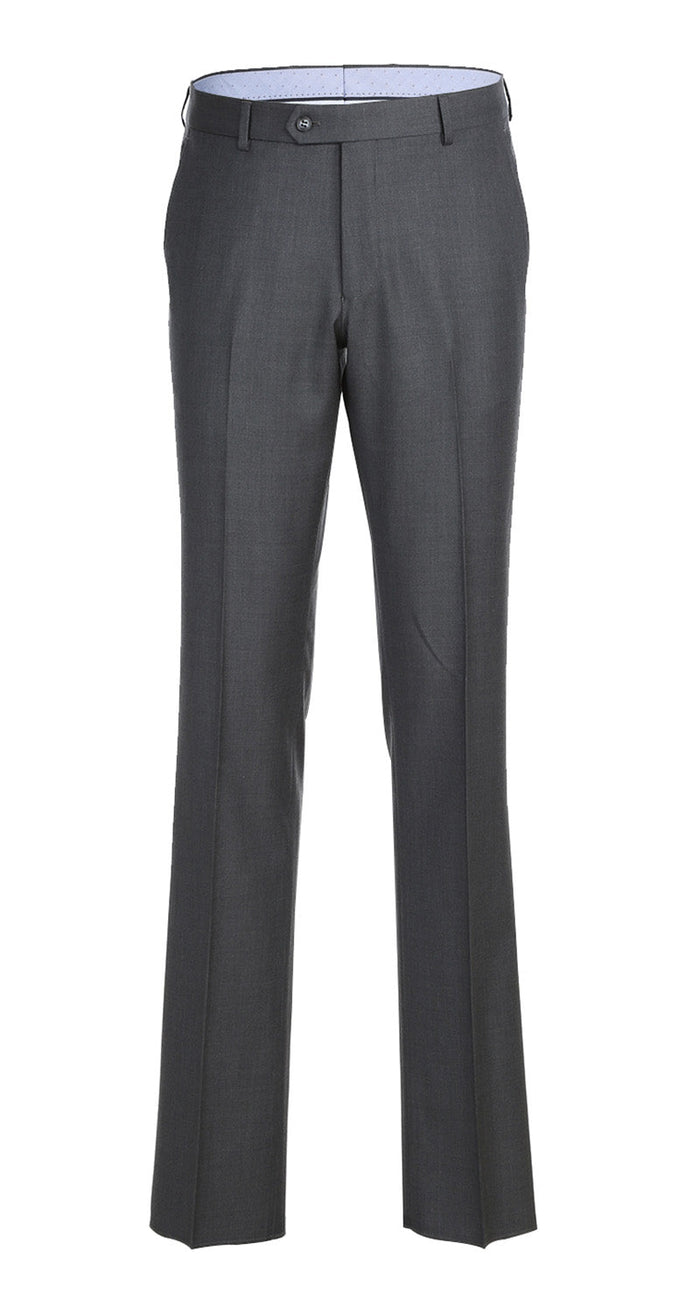 Half Canvas Wool Dress Suit Modern Fit 2 Piece in Gray - Image 2