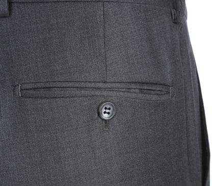 Half Canvas Wool Dress Suit Modern Fit 2 Piece in Gray - Image 8