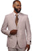 Vitali Rose Striped Double Breasted Modern Fit Suit G8006