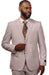 Vitali Rose Striped Double Breasted Modern Fit Suit G8006