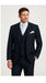 Men’s Solid Navy Blue 3-Piece Suit – CYRUS RM116 by Rossi Man