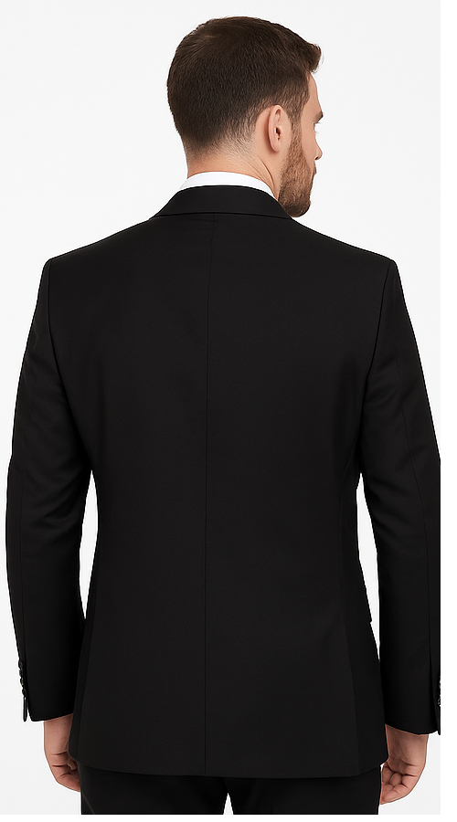 Black 3-Piece Suit for Men – Rossi Man CYRUS RM101 with Classic Styling - Image 4