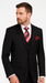 Black 3-Piece Suit for Men – Rossi Man CYRUS RM101 with Classic Styling