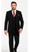 Black 3-Piece Suit for Men – Rossi Man CYRUS RM101 with Classic Styling