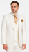 Tailored Men’s Suit in Winter White – Rossi Man ELI RM202 Formal 3-Piece Set