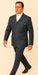 Rossi Man DUKE RM1767 – Slim Fit Steel Grey 3-Piece Suit for Men | Elegant Formalwear