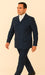 Rossi Man DUKE RM1768 – Slim Fit Navy 3-Piece Suit for Men | Stylish Formalwear