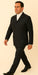 Rossi Man DUKE RM1769 – Slim Fit Black 3-Piece Suit for Men | Modern Formalwear