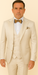 Rossi Man FORD RM1913 – Slim Fit 3-Piece Suit for Men in Off-White | Classic Style for Formal Occasions