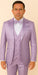 Rossi Man FORD RM1914 – Men's 3-Piece Slim Fit Suit in Purple | Timeless Modern Formalwear