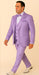 Rossi Man FORD RM1914 – Men's 3-Piece Slim Fit Suit in Purple | Timeless Modern Formalwear