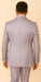 Rossi Man FORD RM1915 – Men's Slim Fit 3-Piece Suit in Silver