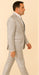Rossi Man FORD RM1915 – Men's Slim Fit 3-Piece Suit in Silver