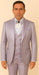 Rossi Man FORD RM1915 – Men's Slim Fit 3-Piece Suit in Silver