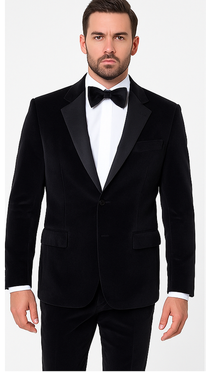 Black Men’s Suit – Rossi Man Leo RM1575 with Modern Sleek Fit - Image 4