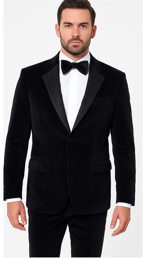Black Men’s Suit – Rossi Man Leo RM1575 with Modern Sleek Fit - Image 4