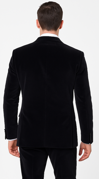 Black Men’s Suit – Rossi Man Leo RM1575 with Modern Sleek Fit - Image 3