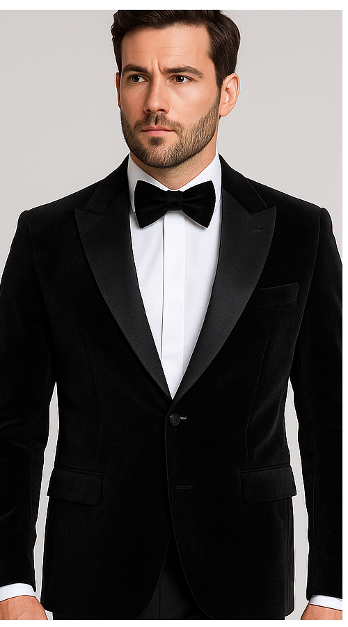 Black Men’s Suit – Rossi Man Leo RM1575 with Modern Sleek Fit - Image 5