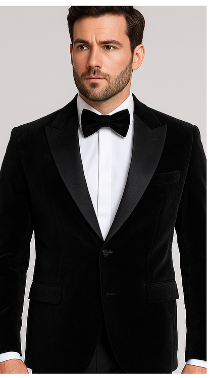 Black Men’s Suit – Rossi Man Leo RM1575 with Modern Sleek Fit - Image 5