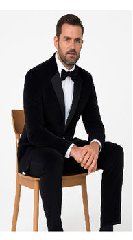 Black Men’s Suit – Rossi Man Leo RM1575 with Modern Sleek Fit - Image 2