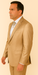 Rossi Man LEO RM1605 – Men's Gold Slim Fit 3-Piece Suit | Elegant Modern Formalwear