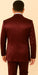 Rossi Man LEO RM1608 – Dark Red 3-Piece Slim Fit Suit for Men | Perfect for Formal & Wedding Events