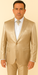 Rossi Man LEO RM1609 – Cream 3-Piece Slim Fit Suit for Men | Sophisticated Formalwear for Special Occasions