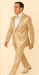 Rossi Man LEO RM1609 – Cream 3-Piece Slim Fit Suit for Men | Sophisticated Formalwear for Special Occasions