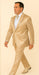 Rossi Man LEO RM1609 – Cream 3-Piece Slim Fit Suit for Men | Sophisticated Formalwear for Special Occasions