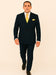 Rossi Man Double-Breasted 2-on-6 Suit – Elegant Men's Formalwear with Flat Front Trousers