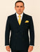Rossi Man Double-Breasted 2-on-6 Suit – Elegant Men's Formalwear with Flat Front Trousers