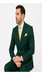 Rossi Man RM1190 – Milano Collection Slim Fit Men’s Suit in Bold Green