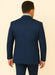 Rossi Man BOND RM1752 Slim Fit 3-Piece Navy Suit – 1-Button Peak Lapel, Double-Breasted Vest & Flat Front Pants