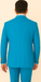 Rossi Man BOND RM1776 Slim Fit 3-Piece Suit – Tailored Turquoise Blue Suit for Formal Occasions