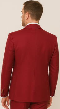Rossi Man Bond Collection RM1777 – Premium Red Slim Fit 3-Piece Suit for Men