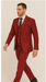 Rossi Man Bond Collection RM1777 – Premium Red Slim Fit 3-Piece Suit for Men
