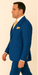 Rossi Man BOND RM1780 Slim Fit 3-Piece Suit – Modern Royal Blue Suit for Men