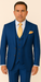 Rossi Man BOND RM1780 Slim Fit 3-Piece Suit – Modern Royal Blue Suit for Men