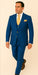 Rossi Man BOND RM1780 Slim Fit 3-Piece Suit – Modern Royal Blue Suit for Men