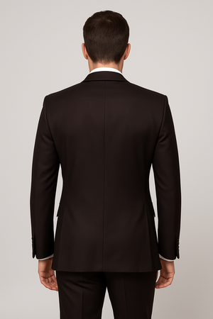 Chocolate Brown Slim Fit Suit – Rossi Man Max 3-Piece Formal Set - Image 2